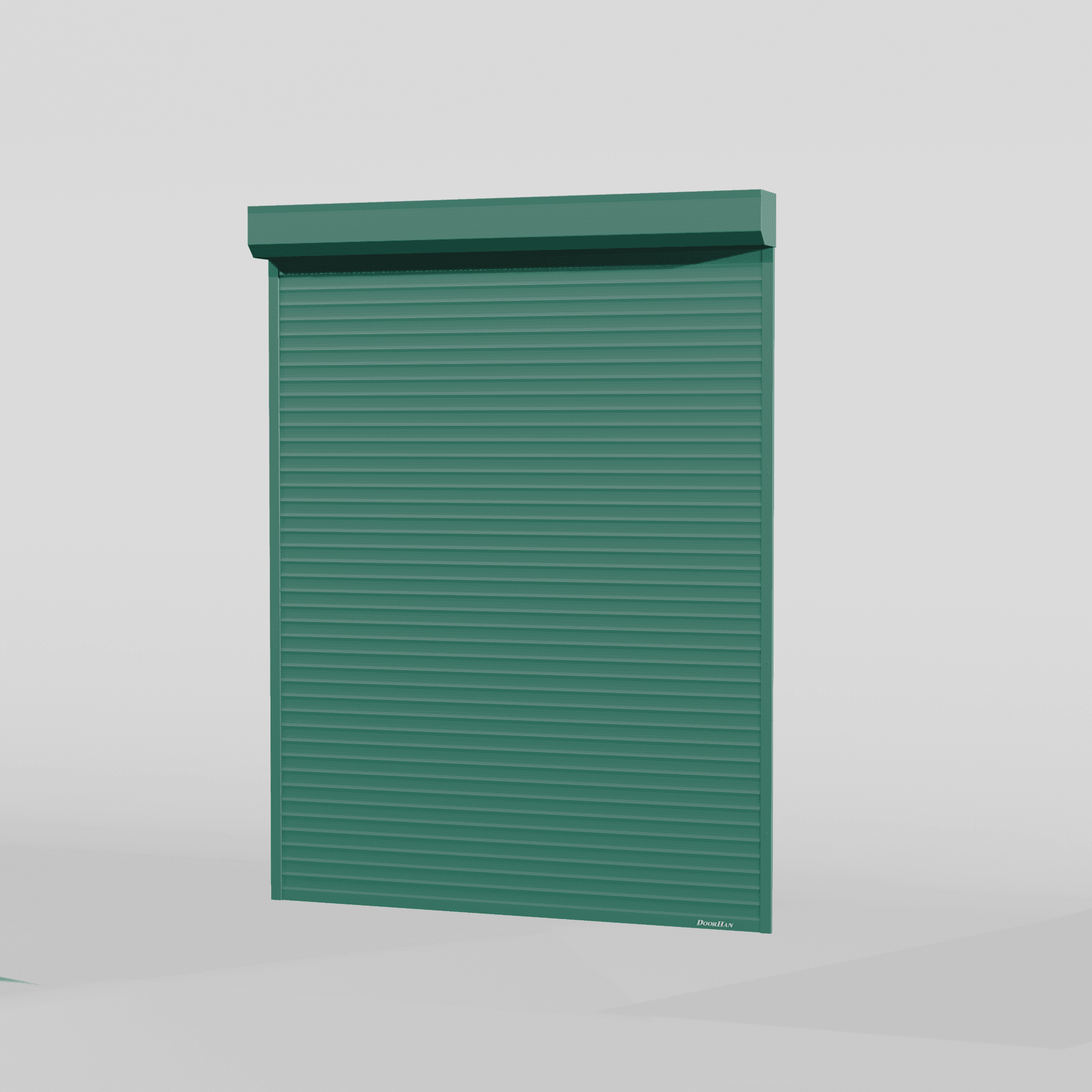 Рольставни DoorHan 2200х1600 цвета RAL 6005 (зелёный) взломостойкие без автоматики — фото 2